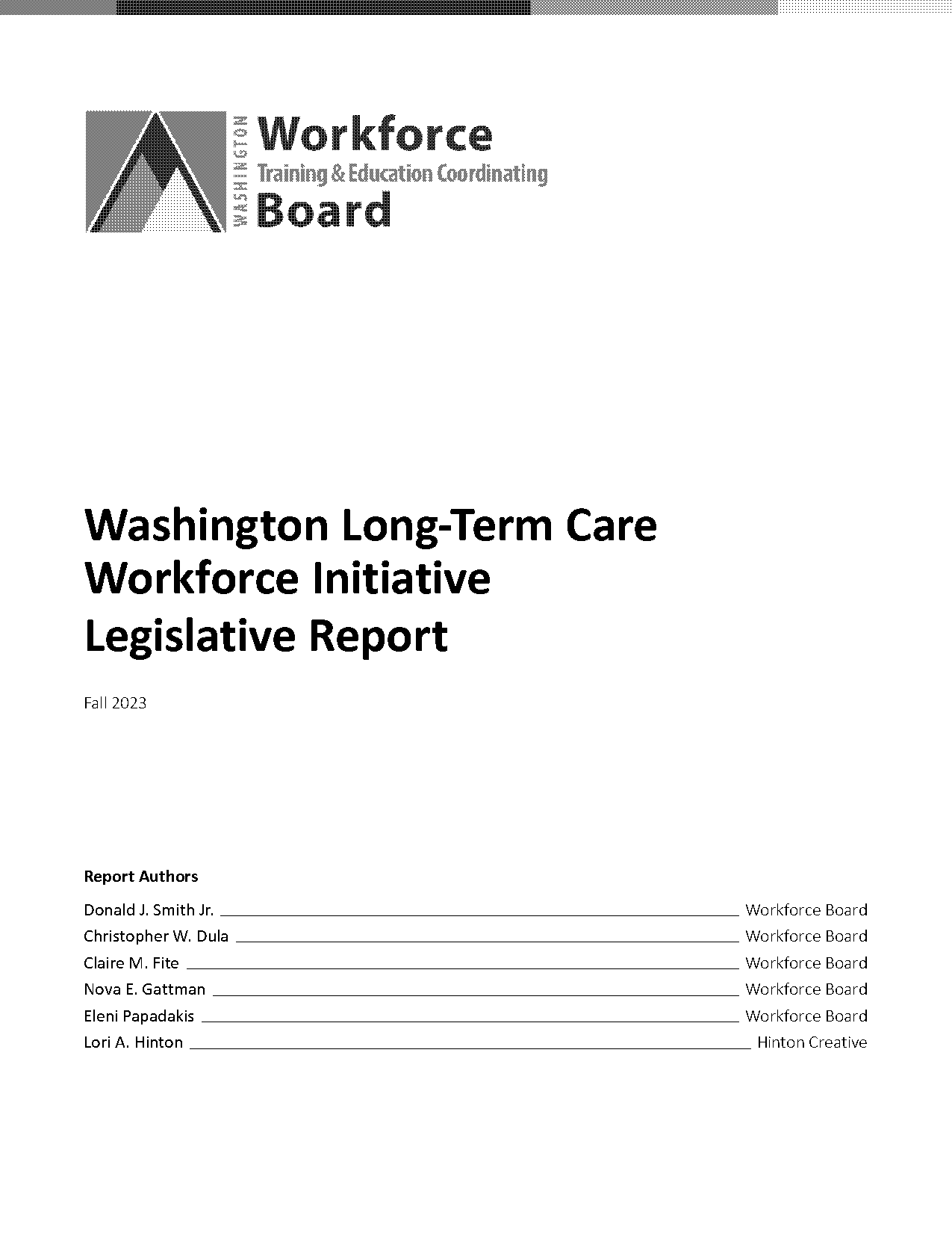 washington state long term care tax law