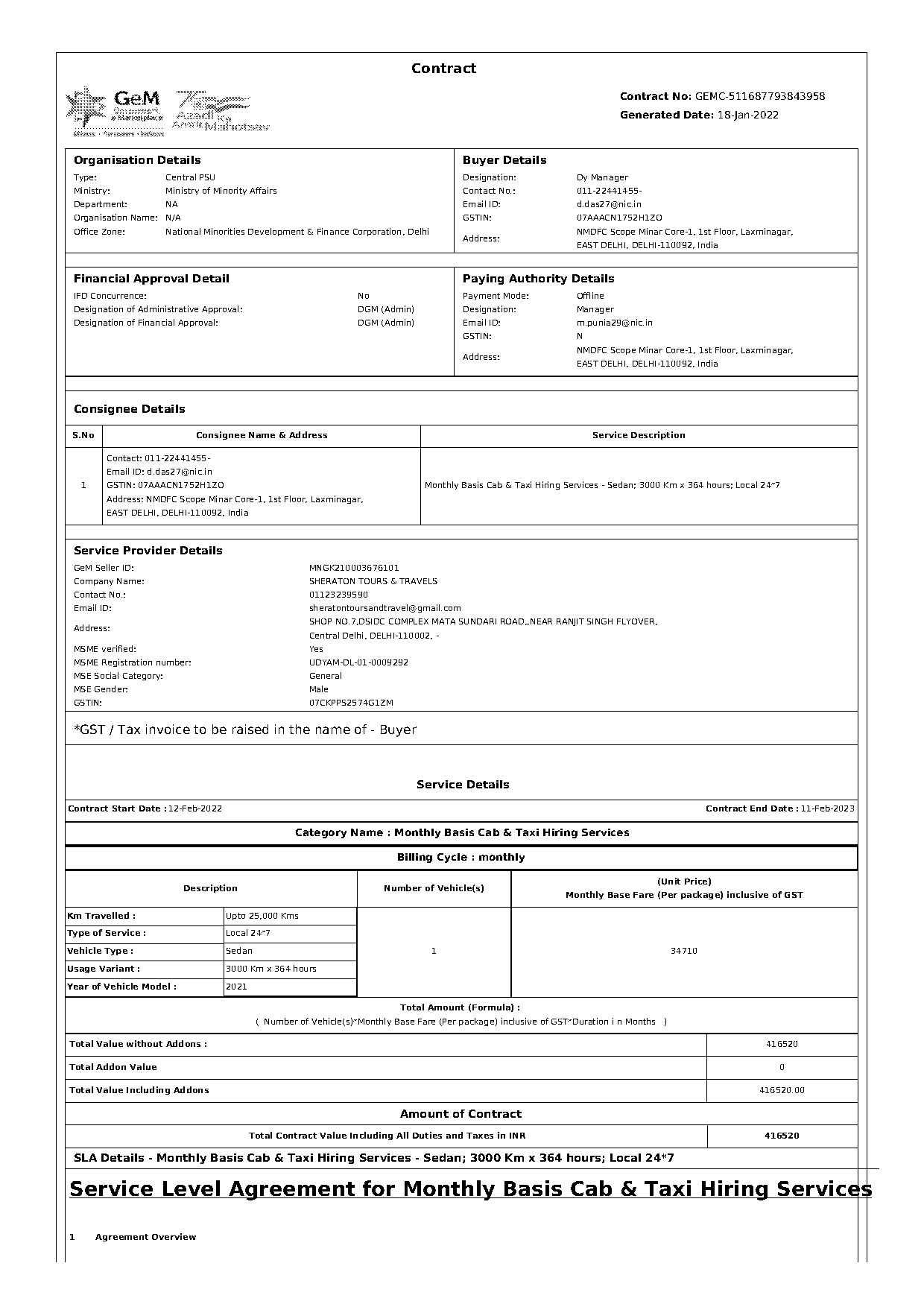 indigo gst tax invoice