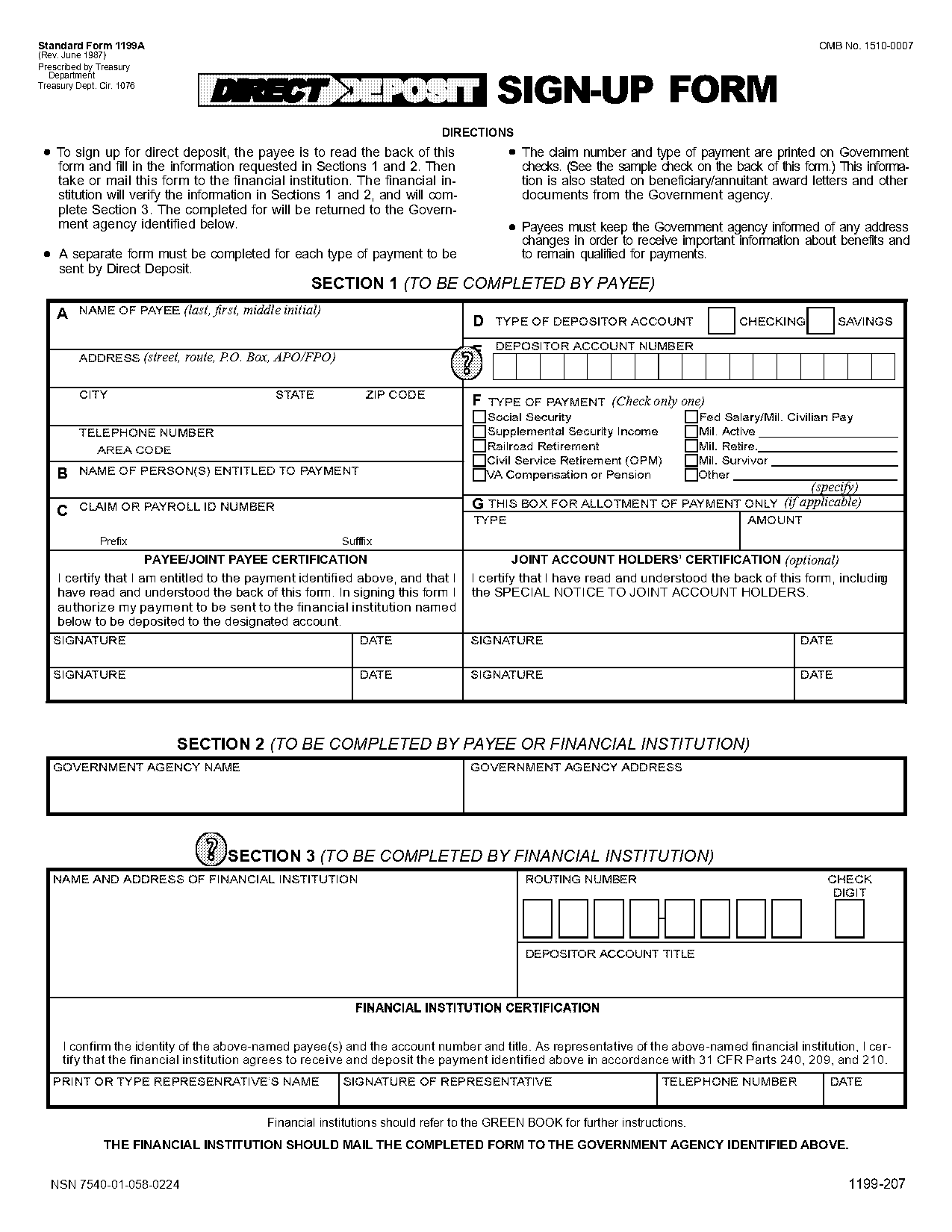 direct deposit authorization form nc secu