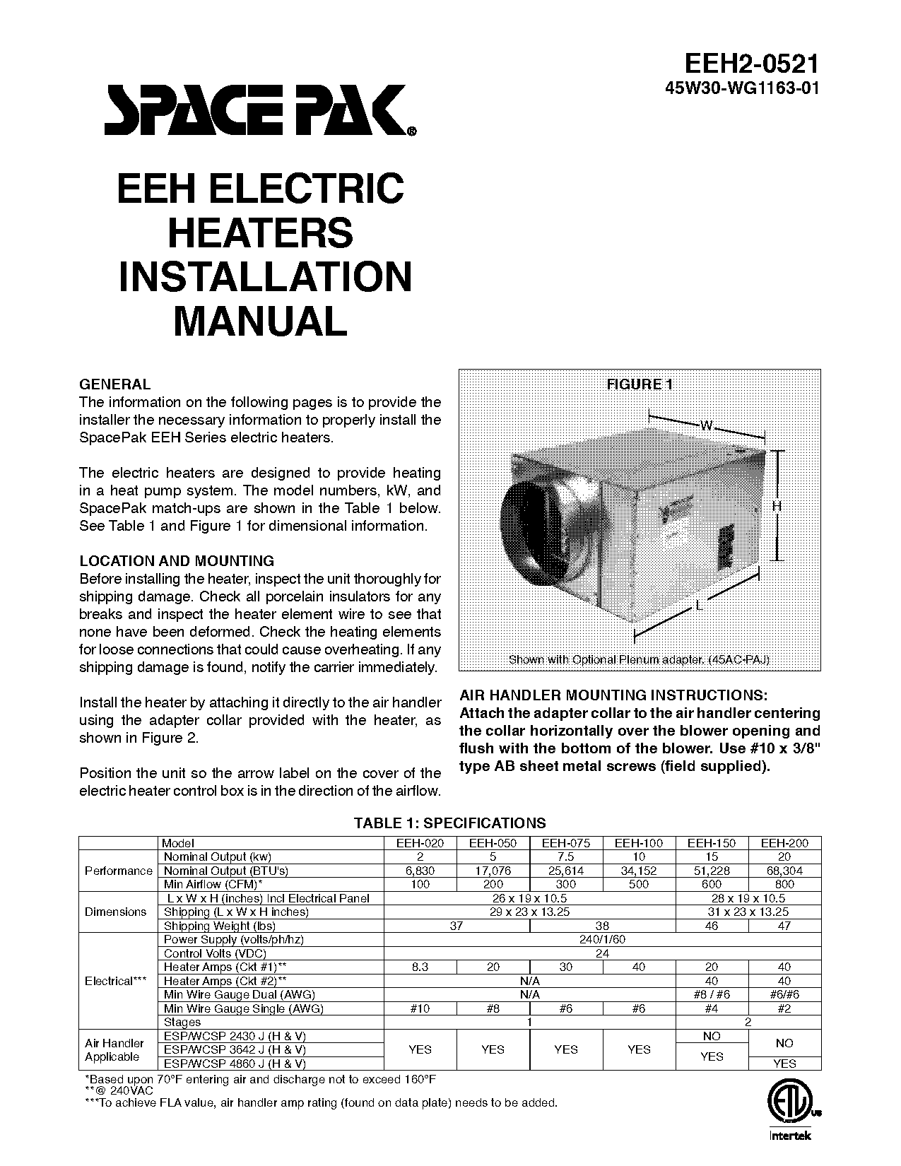 electric heater installation guide