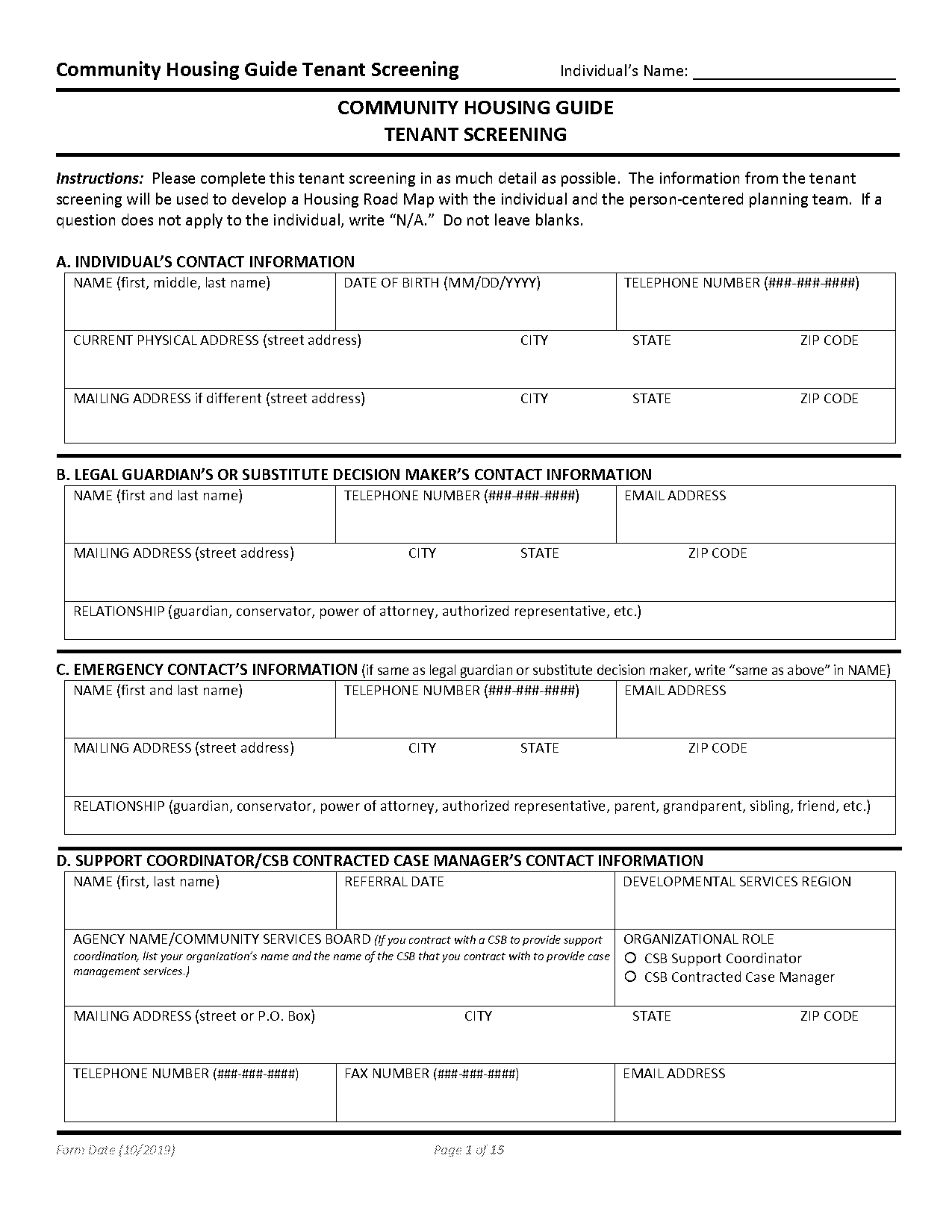 sample tenant reference check form