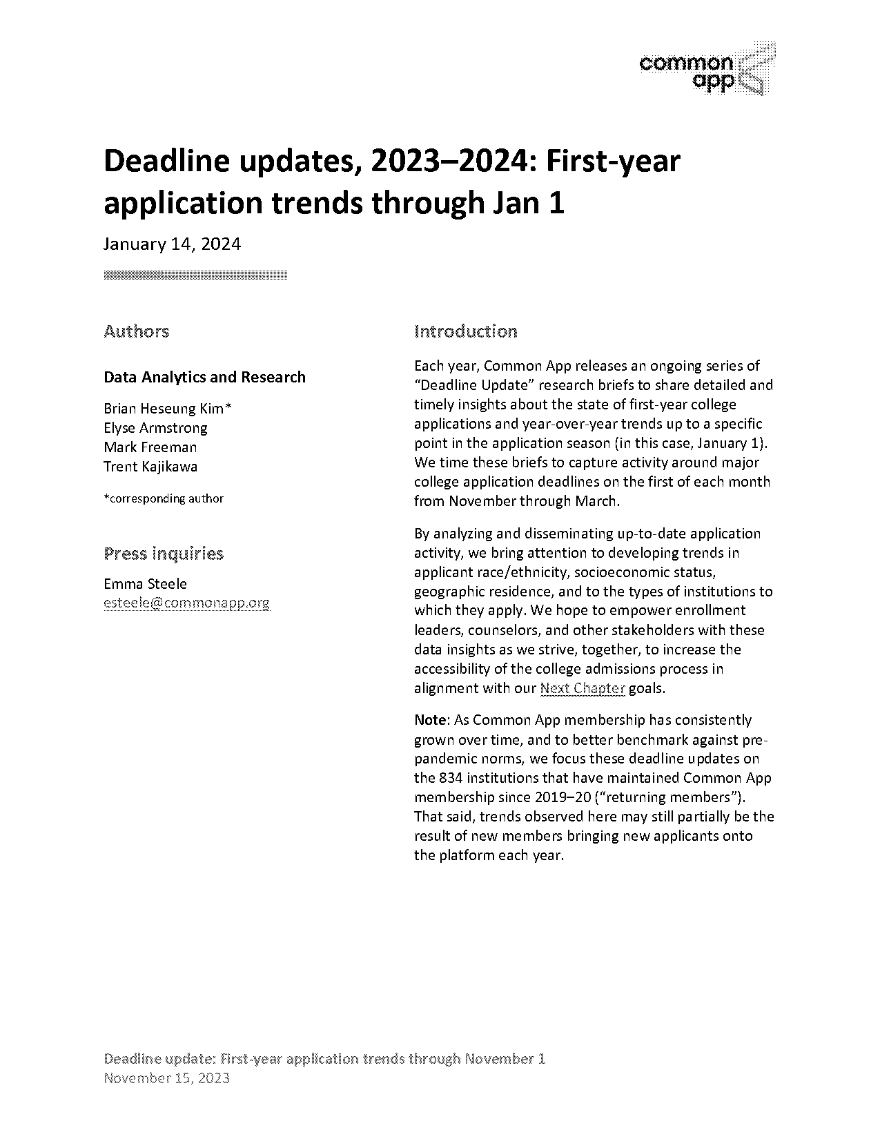 deadline for common app free application