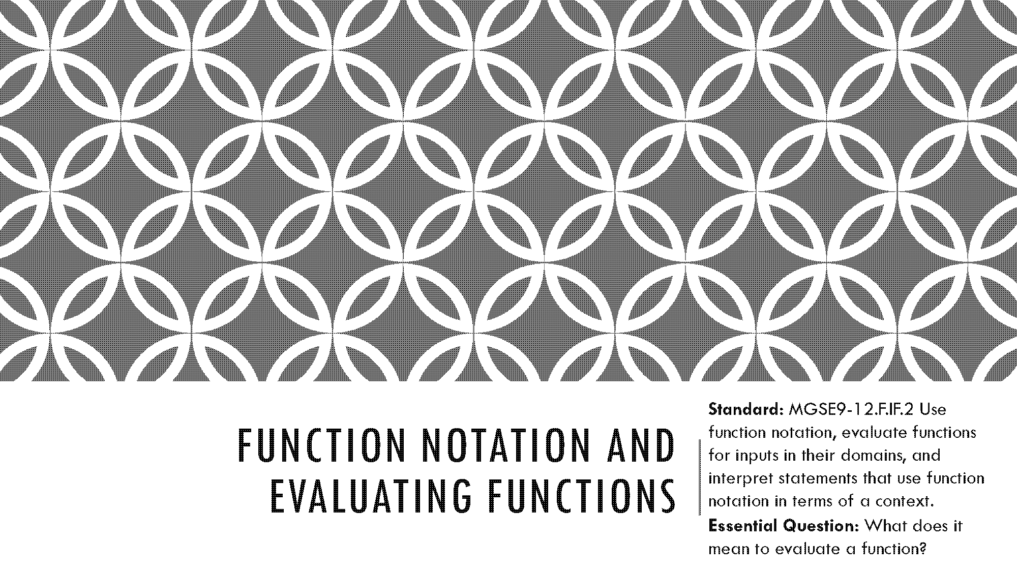 how to do function notation and evaluating functions