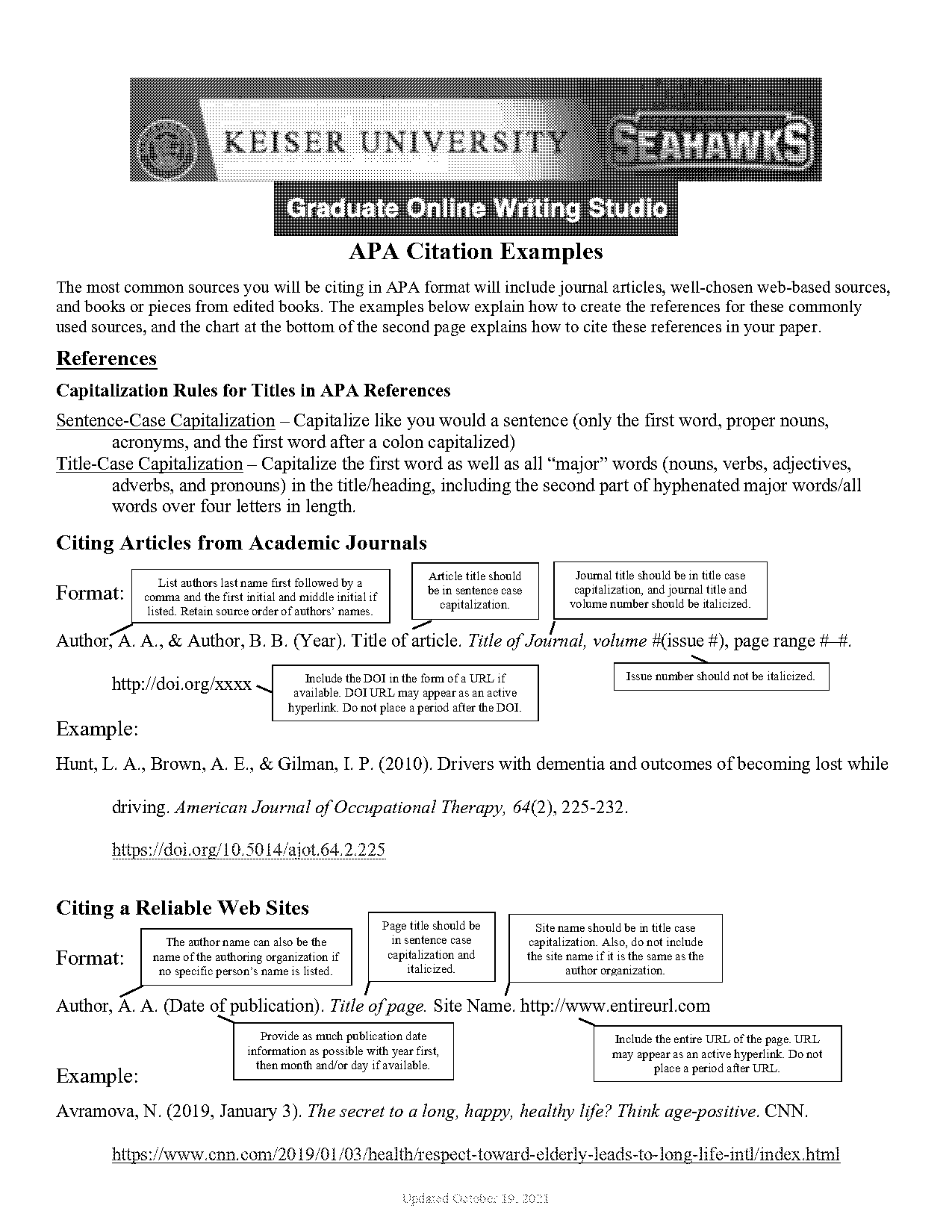 how to apa cite a journal article