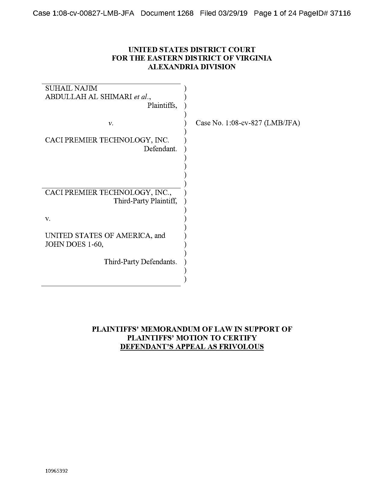 district court jurisdiction after notice of appeal