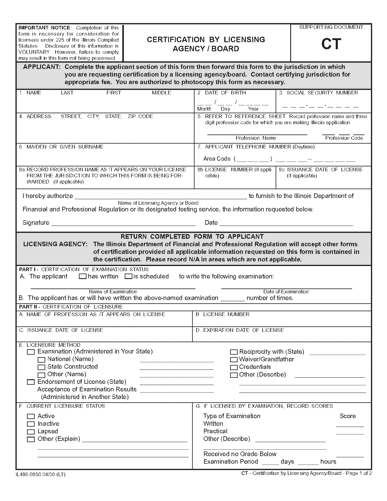 connecticut medical board license application