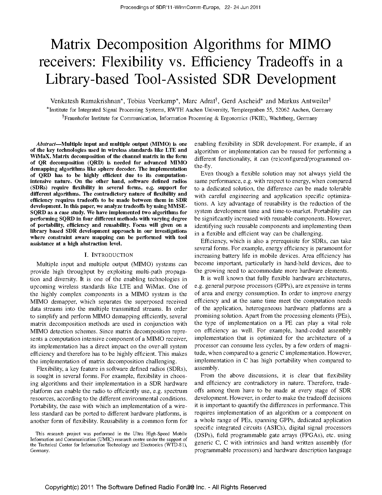 wireless receivers algorithms and architectures