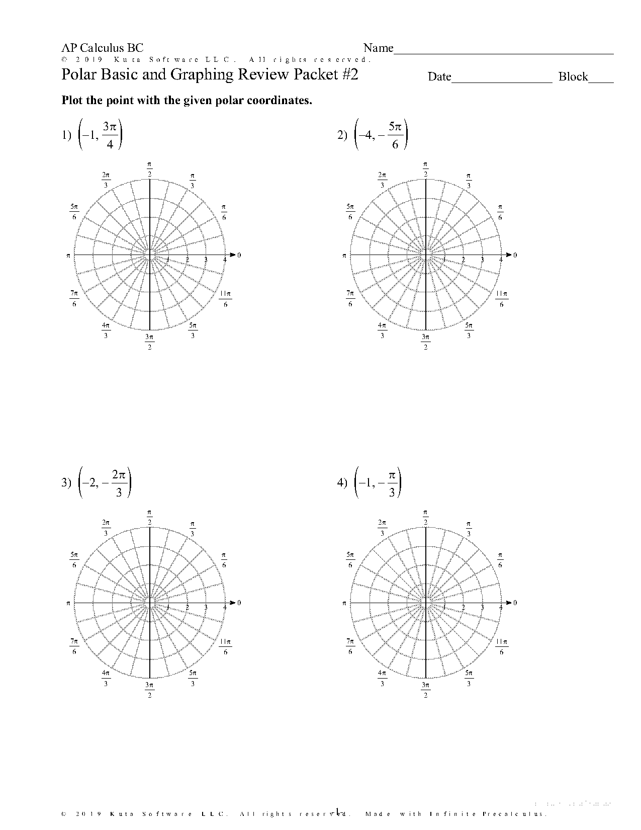 precalculus functions review worksheets