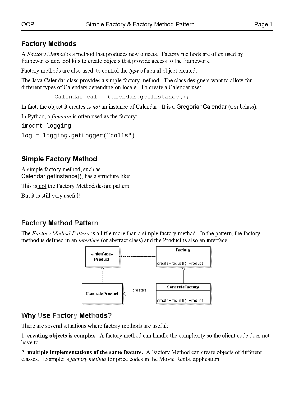 abstract factory method java example